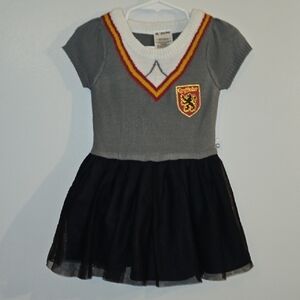 Warner Bros. Gray and Black Gryffindor Kids Dress LOT P